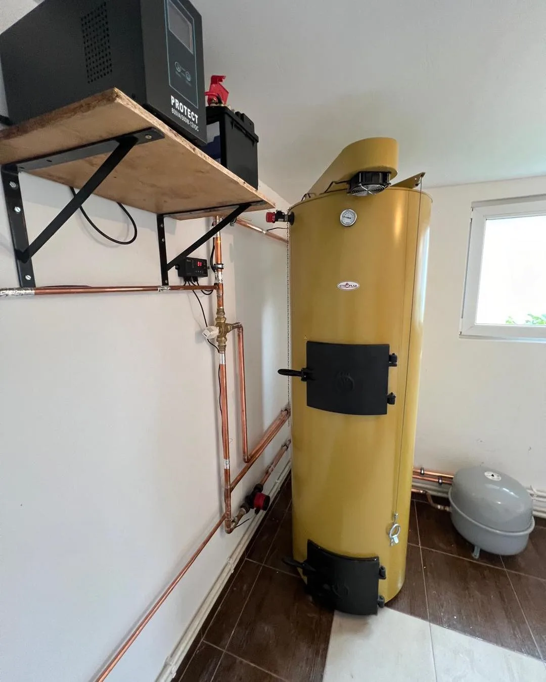 centrala termica pe lemne si carbune Stropuva