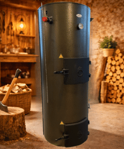 Centrală pe lemne Stropus S40 de 40 kw cu ardere tip lumanare