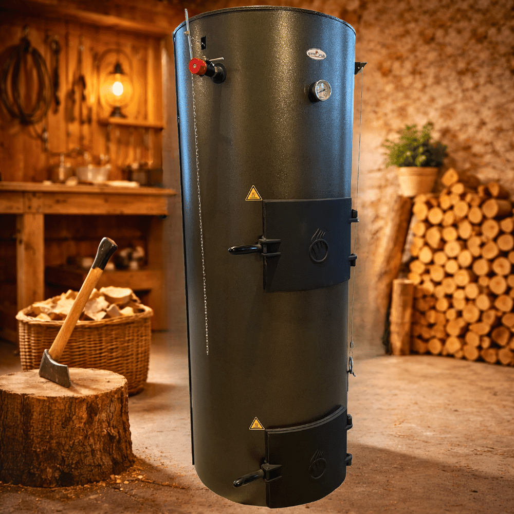 Centrală pe lemne Stropus S40 de 40 kw cu ardere tip lumanare